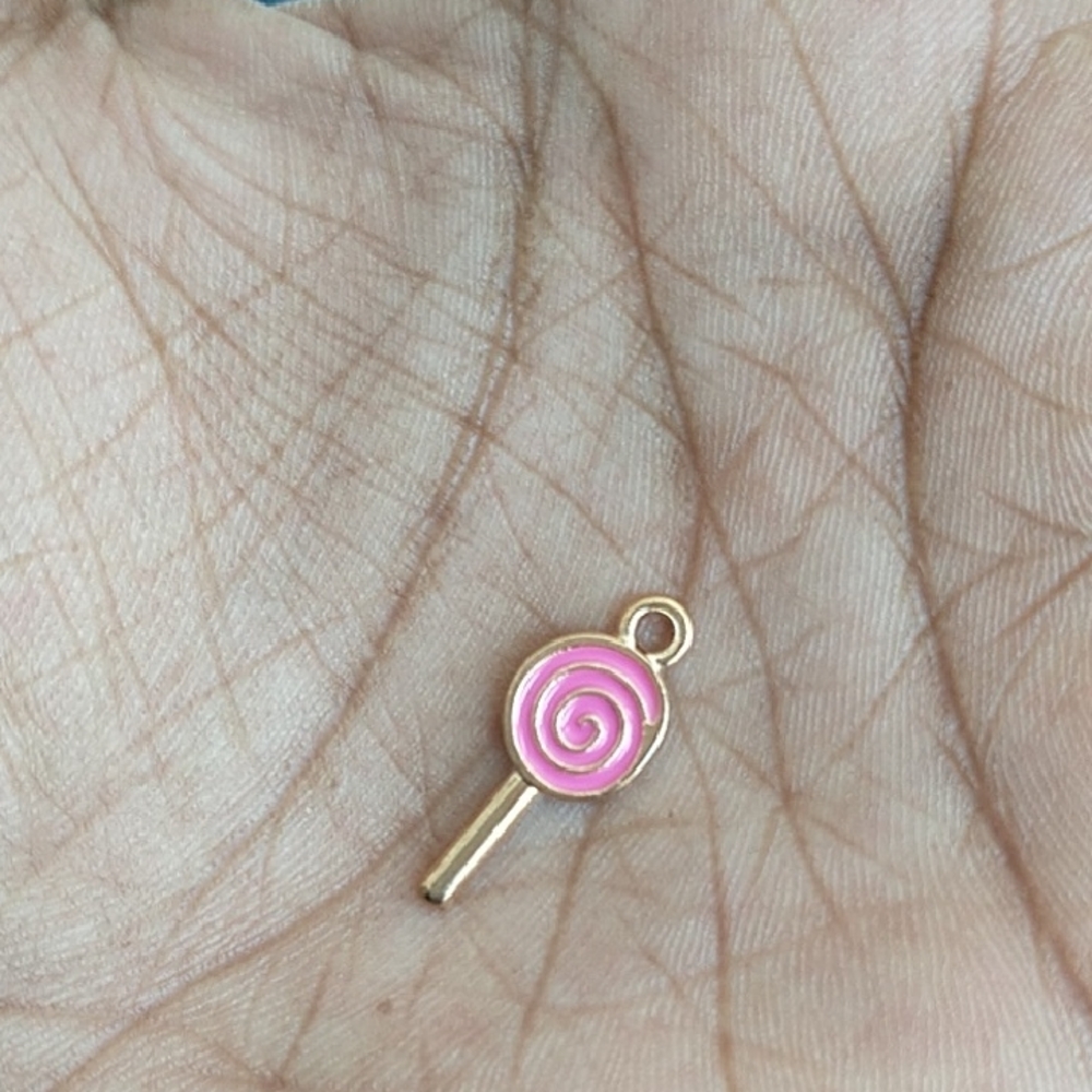 Pink Lollipop Charm Pendant - Women Jewelry
